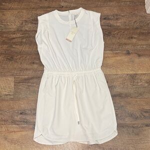 CALIA by Carrie Underwood Cream Sleeveless Mini Dress